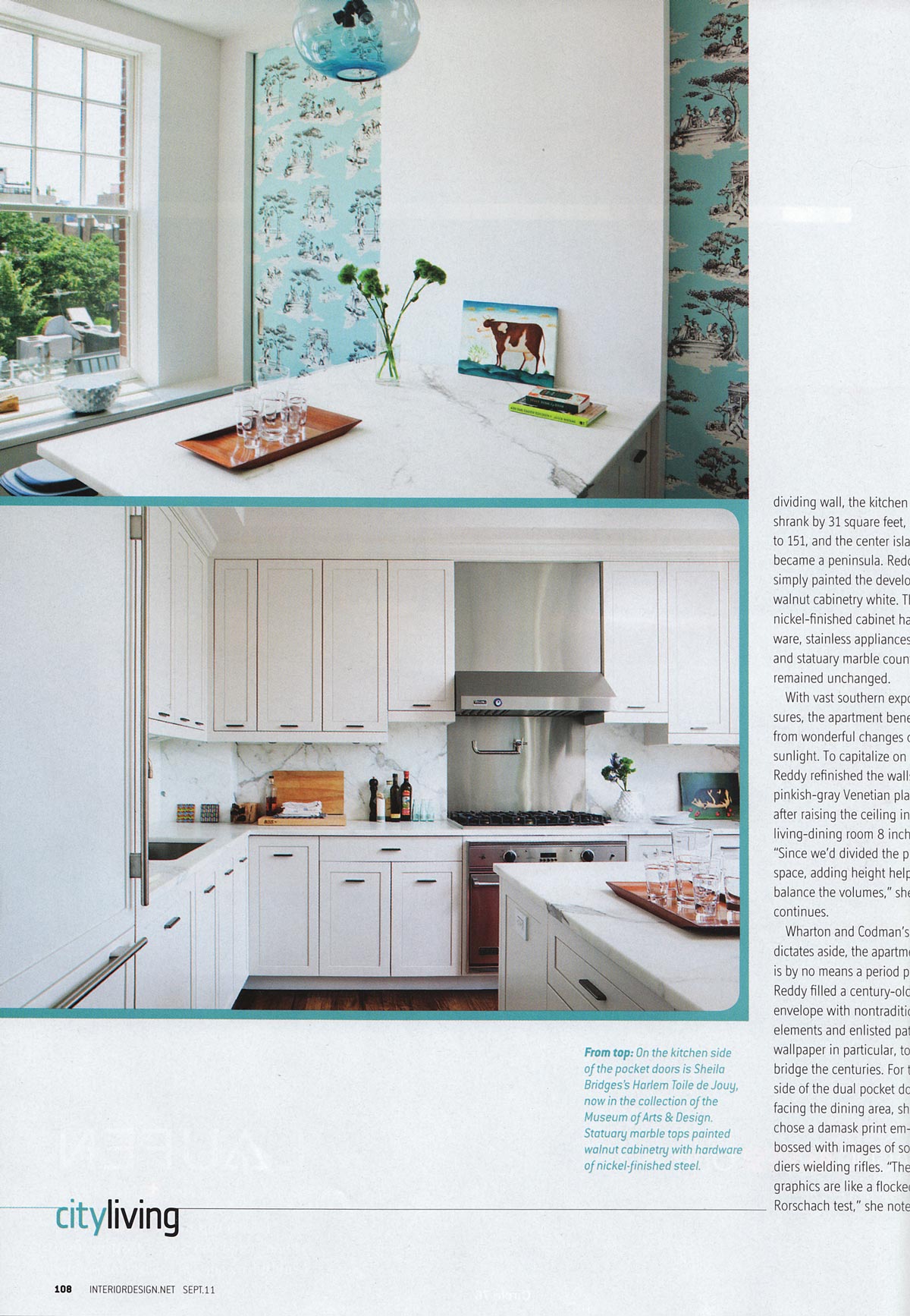 Terra Modern Pendant Light in an Interior Design Magazine feature