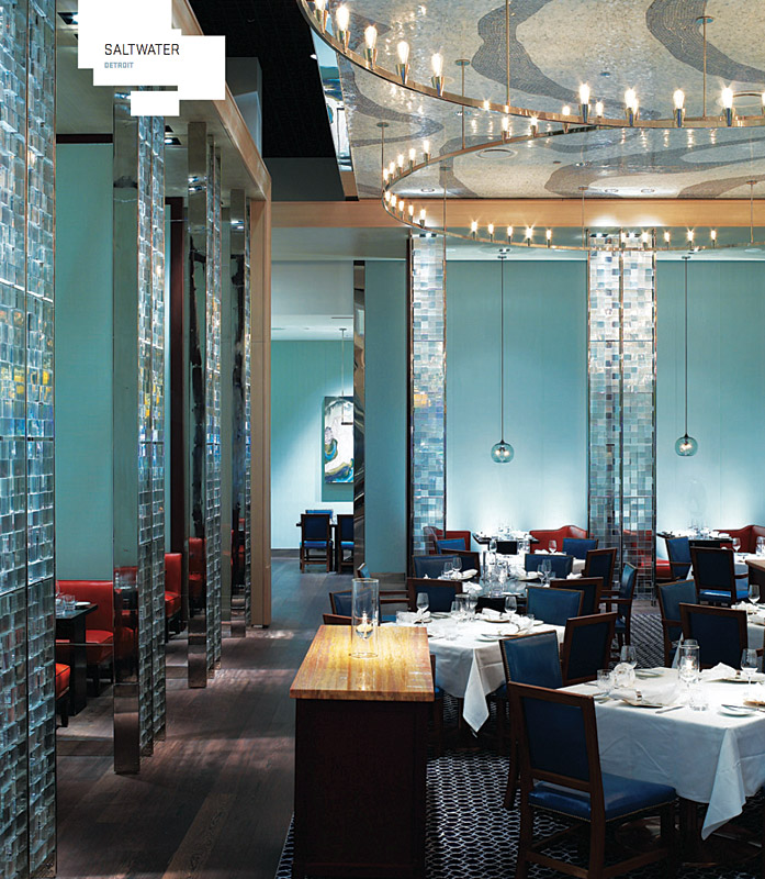 Metropolis magazine featuring Niche Modern Binary lighting at Saltwater
