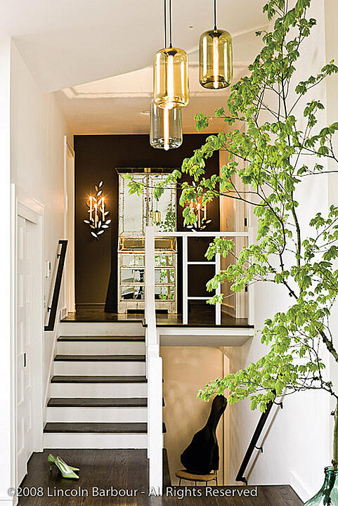 Niche Modern's Pod pendant lighting in a Jessica Helgerson Interior project