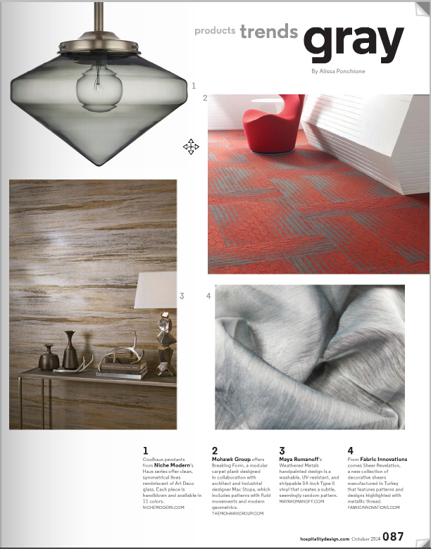 Hospitality Design October 2014 Niche