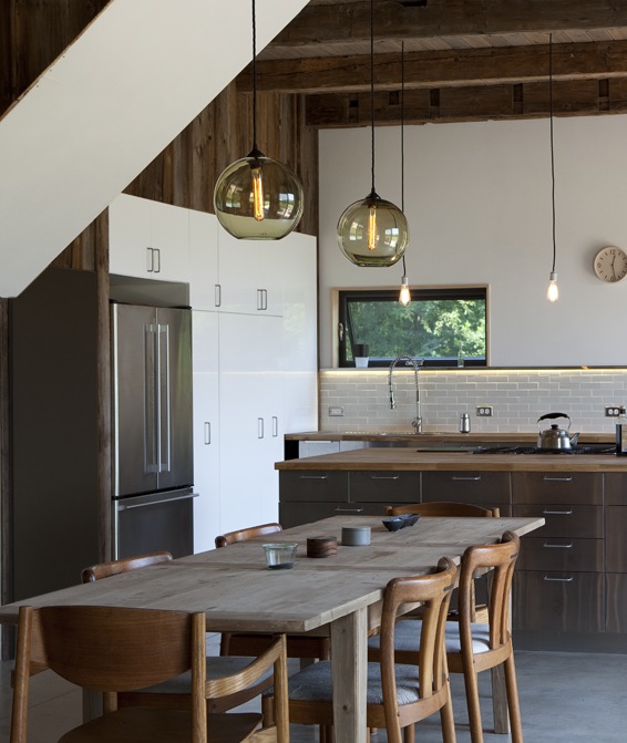 Solitaire Pendants hanging in Kitchen