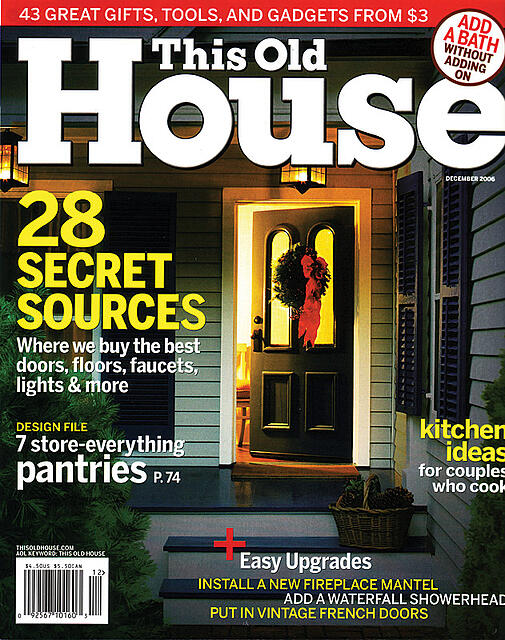 Niche Modern lighting featured in This Old House Magazine