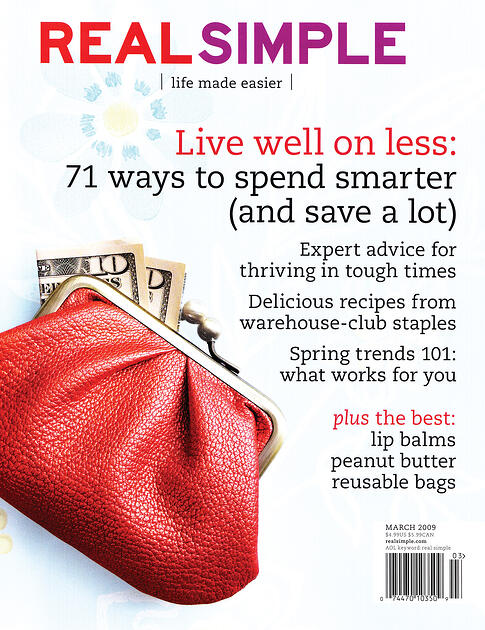 Real Simple magazine features Niche Modern's Minaret pendant light in Amber