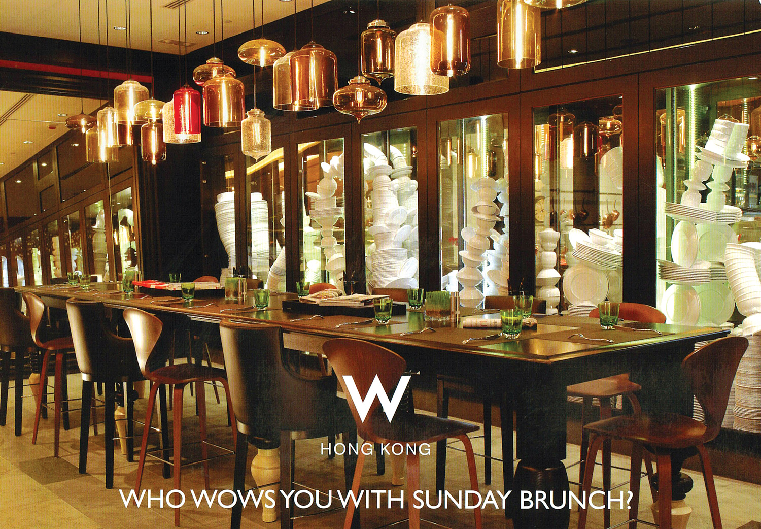 Niche Modern lighting at W Hong Jong Hotel