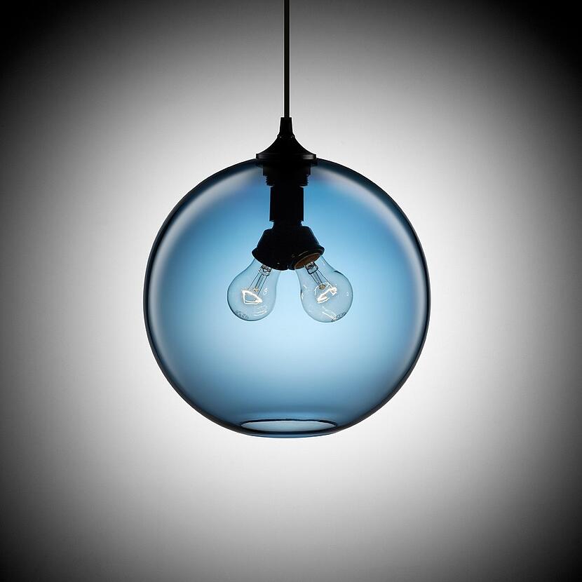 Niche Modern Sapphire Binary Pendant Lamp