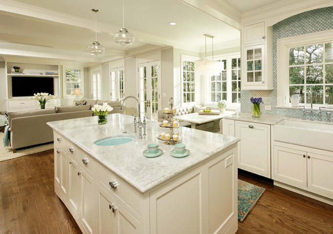 Niche Modern Minaret Pendants above kitchen