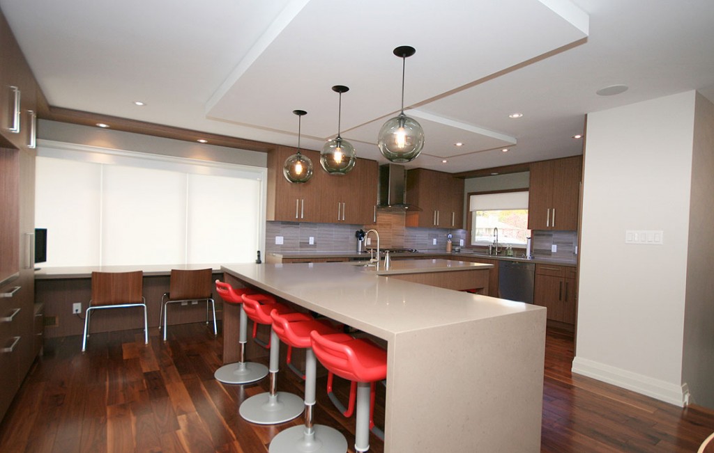 Trio of Solitaire Modern Pendants in Toronto