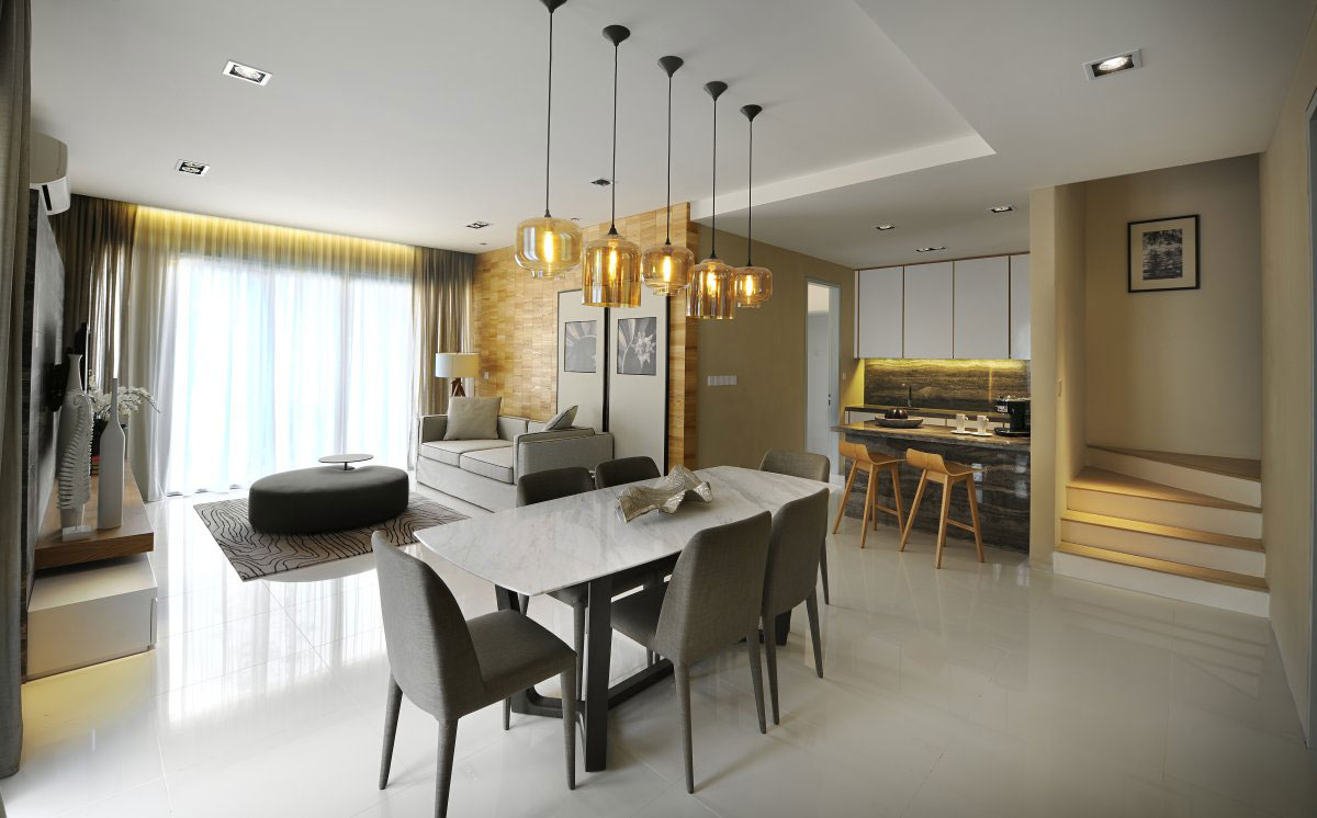 Belljar & Oculo Pendants in The Vale Townhouse