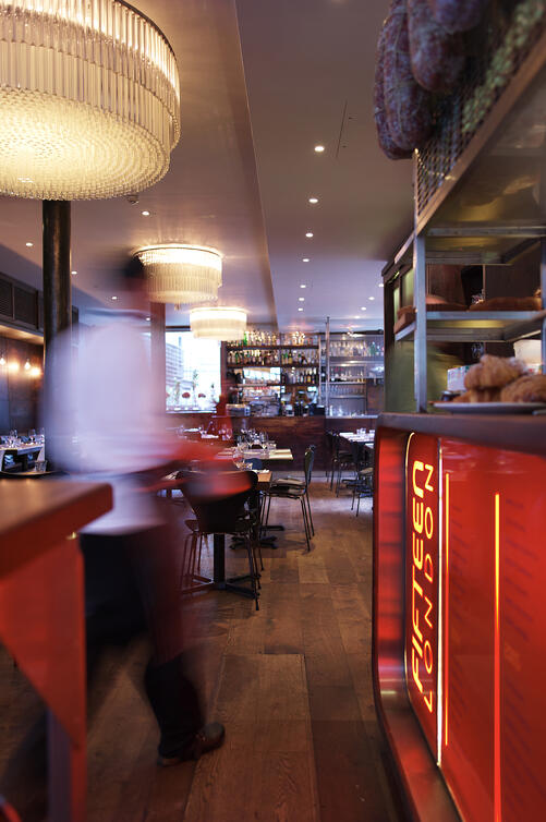 View from the Kitchen area of Fifteen Trattoria