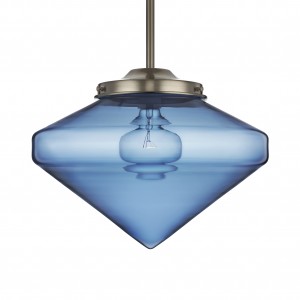 blue nostalgic glass pendant lighting