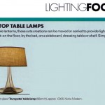 clear blown glass trumpette modern table lighting 