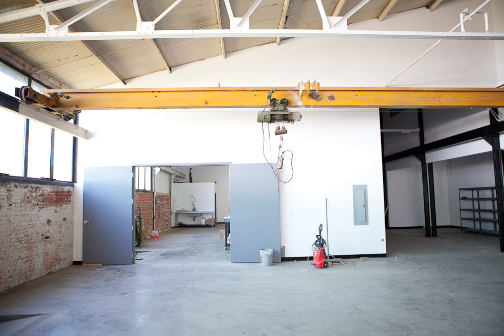 Warehouse area of the future Niche Modern Glass Studio