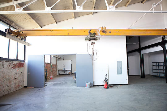 Warehouse area of the future Niche Modern Glass Studio