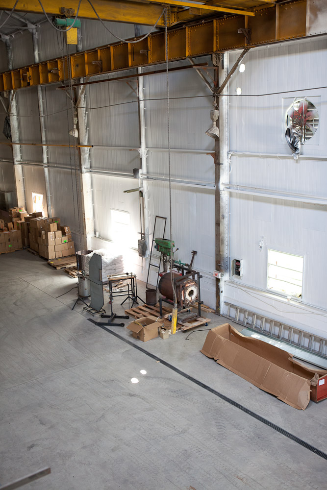 Glass Blowing equipment begins to arrive at the Niche Modern Glass Studio