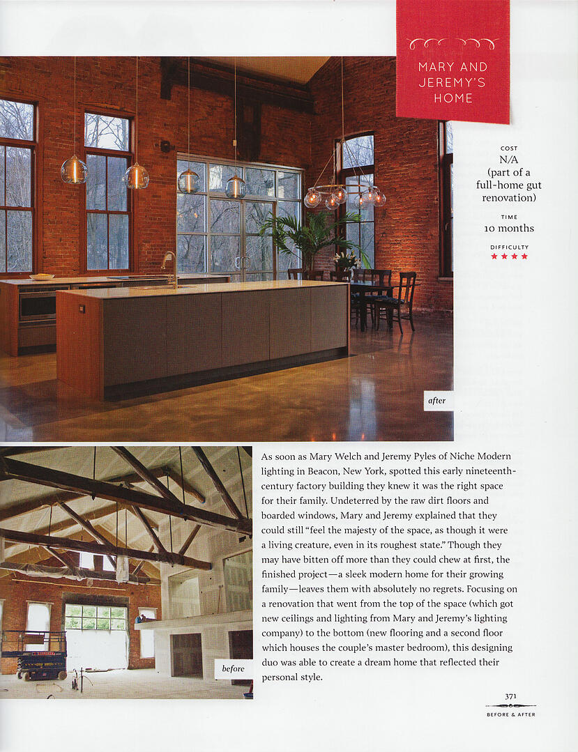 Niche Modern Stamen Lights featured in Design Sponge at Home Book