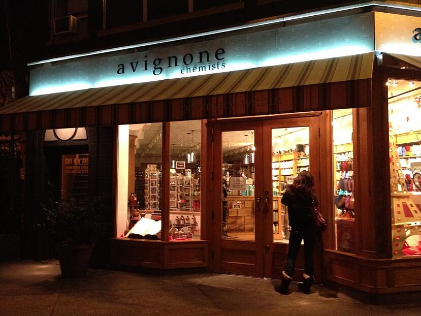 Niche Modern Bella Pendant Lights at the Avignone Pharmacy in the West Village