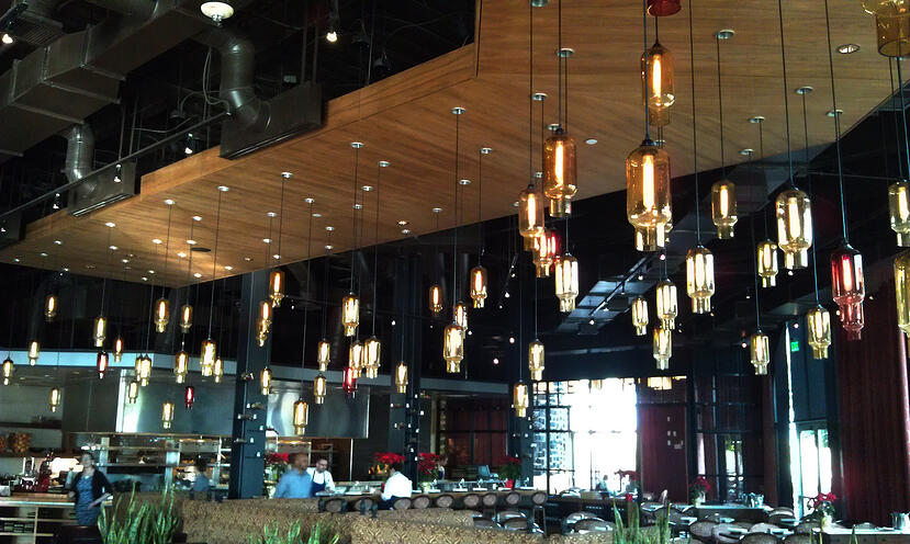 Olive and Ivy in Arizona featuring a swath of Niche Modern Pharos Pendant Lights