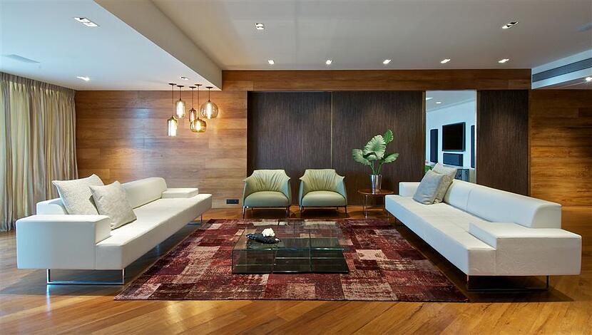 Niche Modern Pendant Light Cluster in a Private Residence in Mumbai