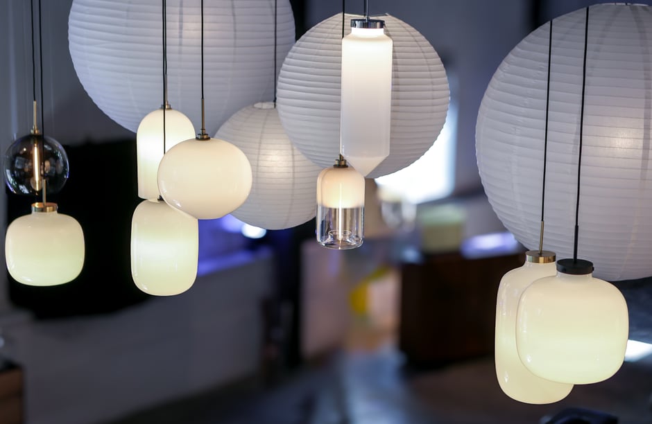 Ketra-Ready Handmade Glass Pendant Lighting