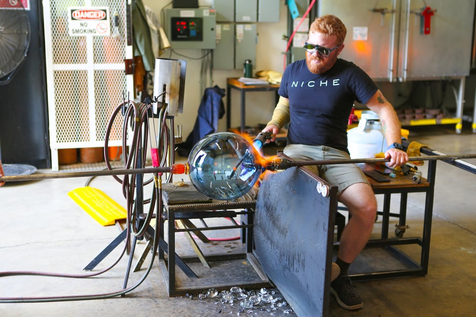 Niche Handmade Lighting Sale Glassblowing