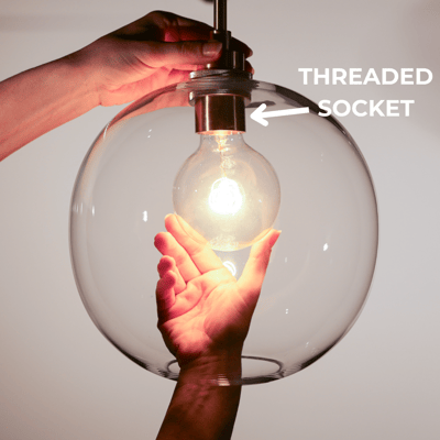 How to change a lightbulb crystal solitaire glass pendant lighting instructional step by step guide threaded socket