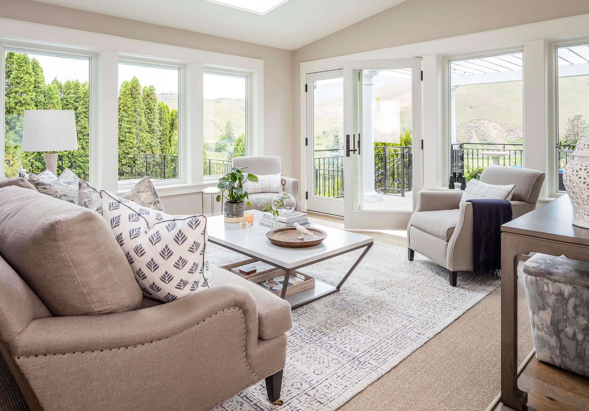 Contemporary Home Designed by Tammara Stroud Featuring Handmage Glass Lighting