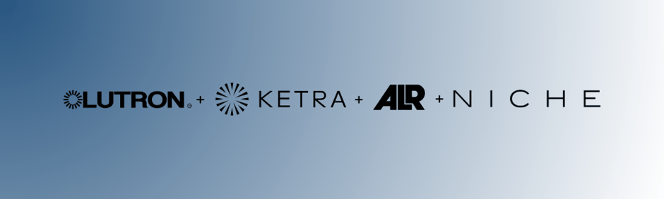 Lutron + Ketra + ALR + NICHE Partner Logo Banner