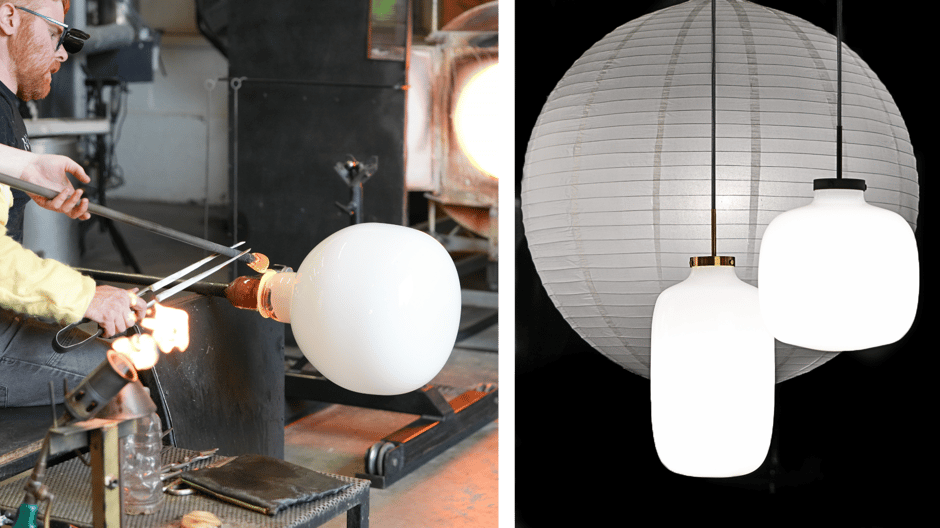 Niche Ketra-Ready Brava Tall Brava Wide Opalia Glass Pendant