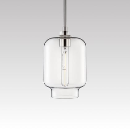 Niche Handmade Glass Pendant Lighting - Calla Crystal - Pantone Mocha Mousse