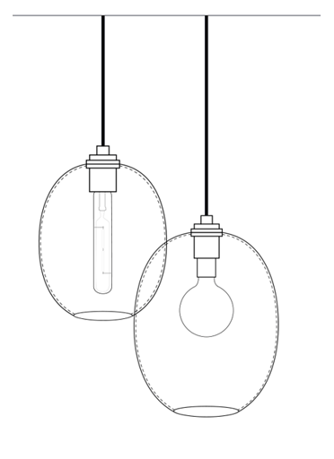 The Ellipse Modern Pendant Light Series