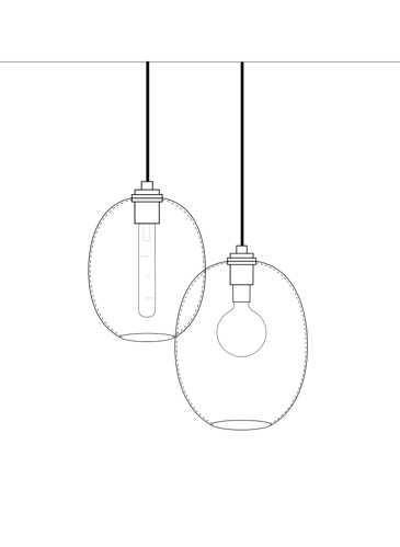 Ellipse Modern Pendant Light Series