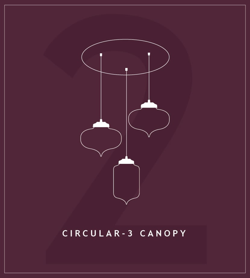Circular Canopies For Pendant Lighting