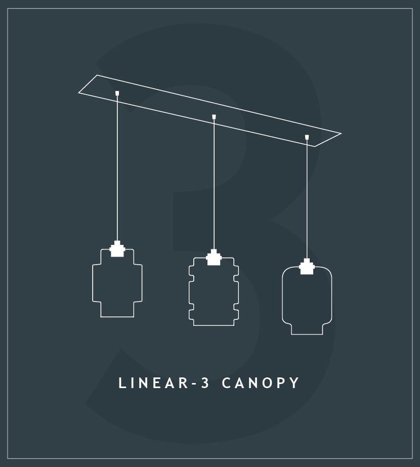 Linear Canopies For Pendant Lighting