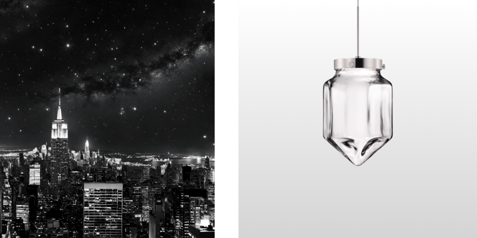 Handmade Modern Pendant Lighting Facet Petite Crystal