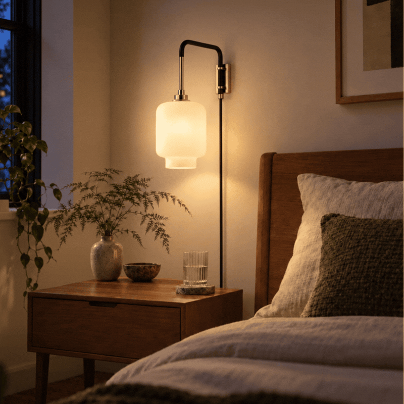 Lutron x Niche Calla Swing Sconce