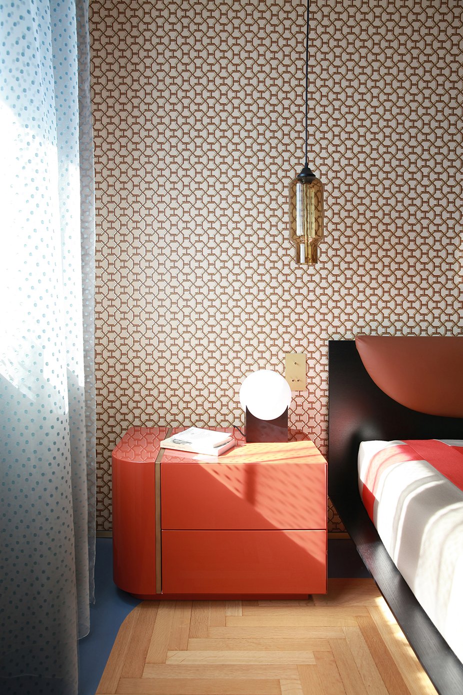 Modern Glass Bedroom Lighting Handmade