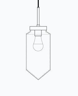 Dart Petite - Opalia Pendant Revit