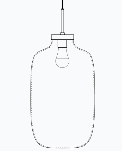 Brava Tall - Opalia Pendant Model