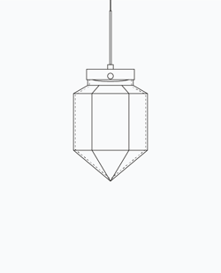 Facet Petite Pendant Model