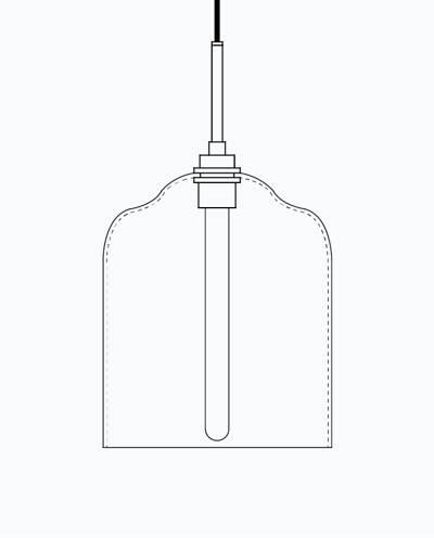 Bell Jar - Luxe Pendant Model