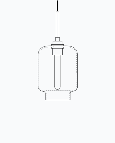 Calla - Luxe Pendant Model