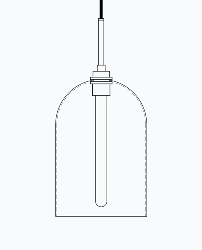 Cloche Grand - Luxe Pendant Model