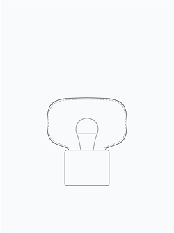 Arca Petite Opalia Ionic Table Lamp Model