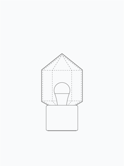Facet Petite Opalia Ionic Table Lamp Model