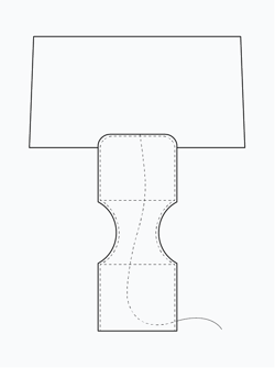 Constrictor Table Lamp Model