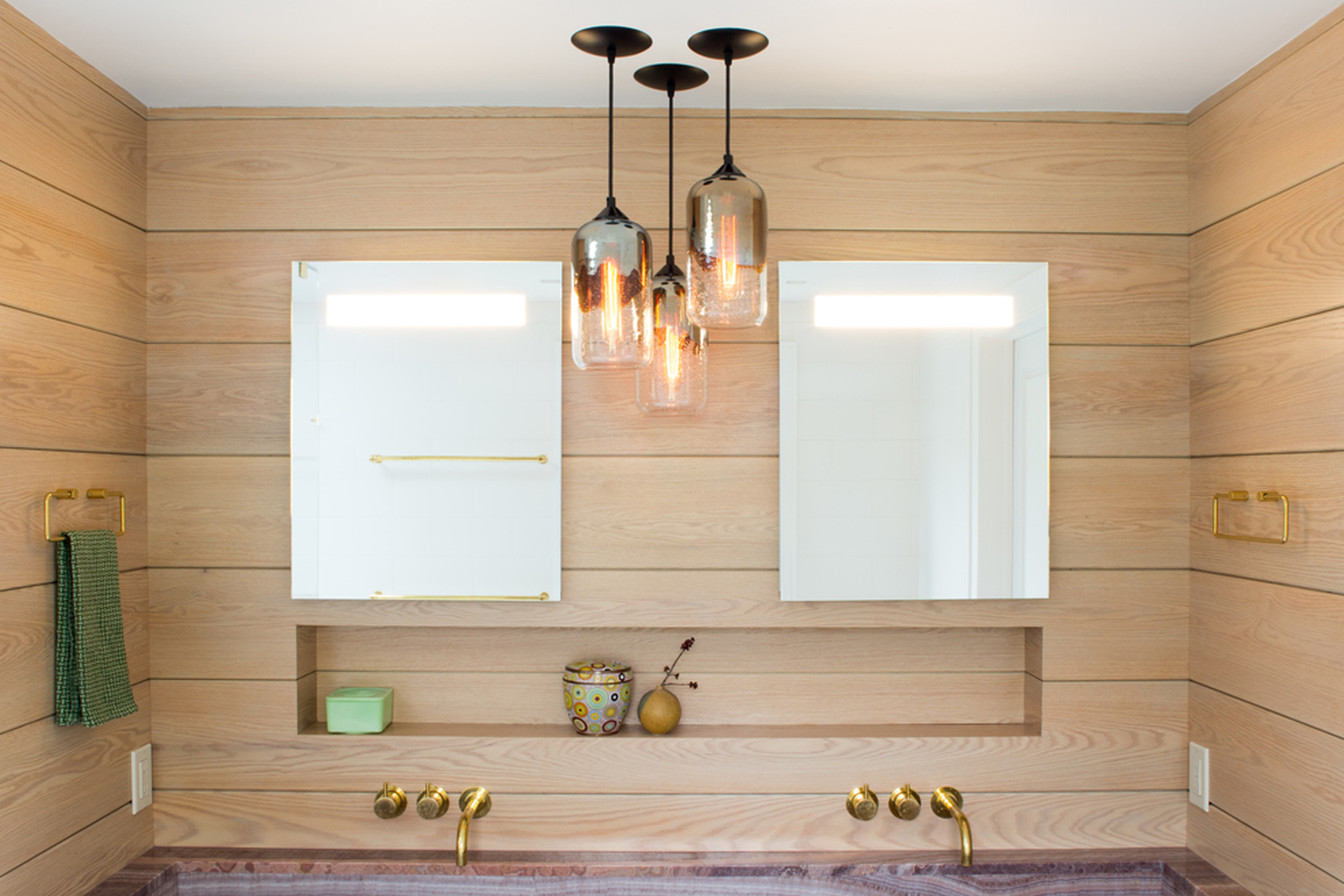 Modern Glass Bathroom Lighting - Mercurio Pendant Lights