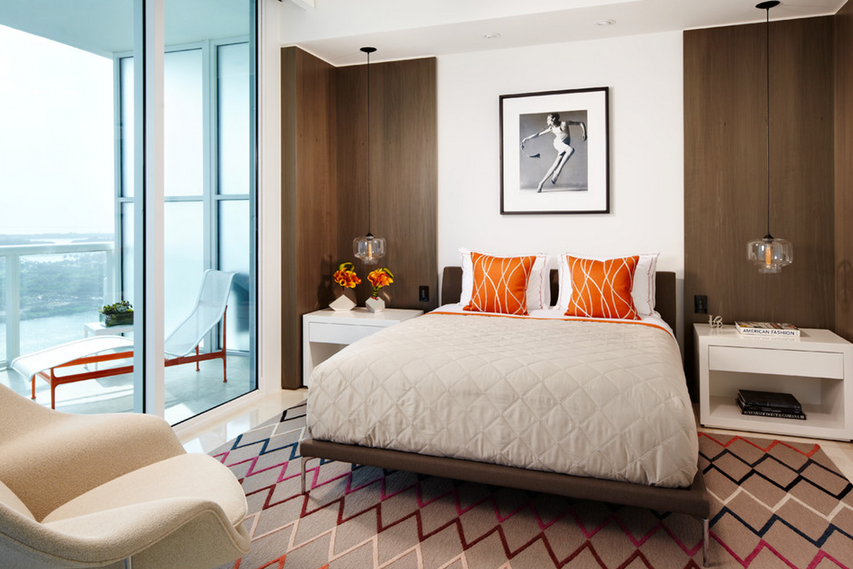 Modern Bedroom Lighting - Crystal Oculo Pendant Lights