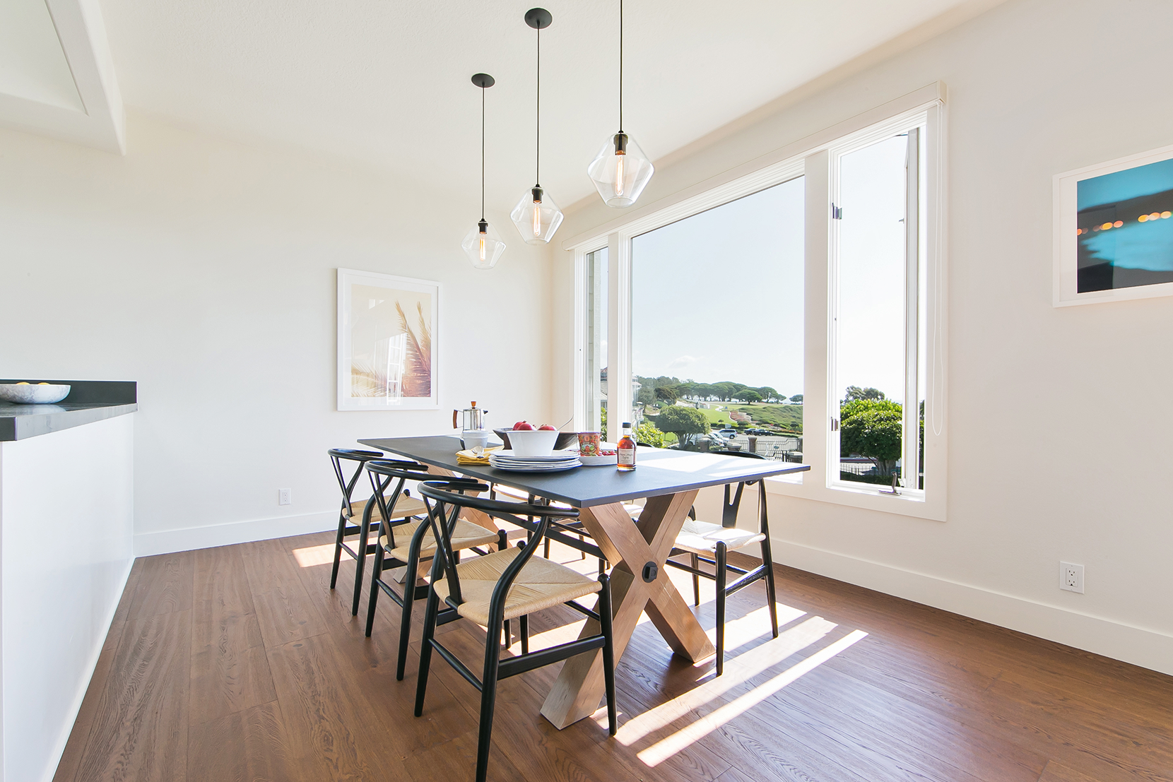 Modern Glass Dining Room Lighting - Crystal Trove Pendant Lights