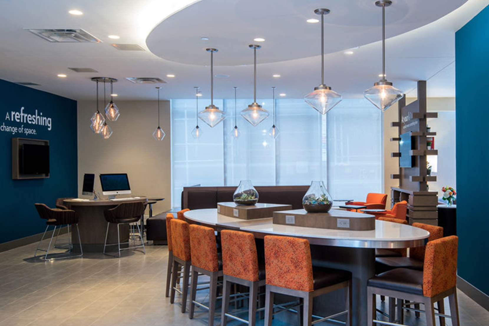 Modern Glass Restaurant Lighting - Crystal Trove Pendant Lights