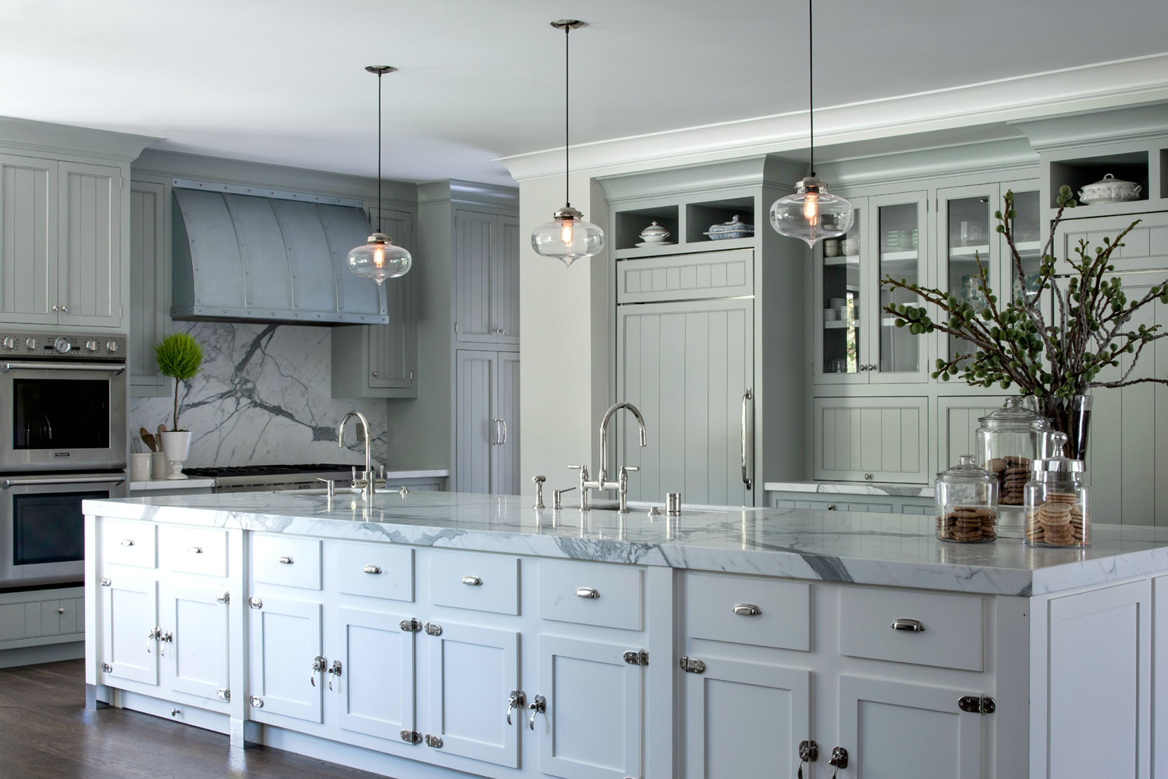 Modern Kitchen Lighting - Crystal Minaret Pendant Lights